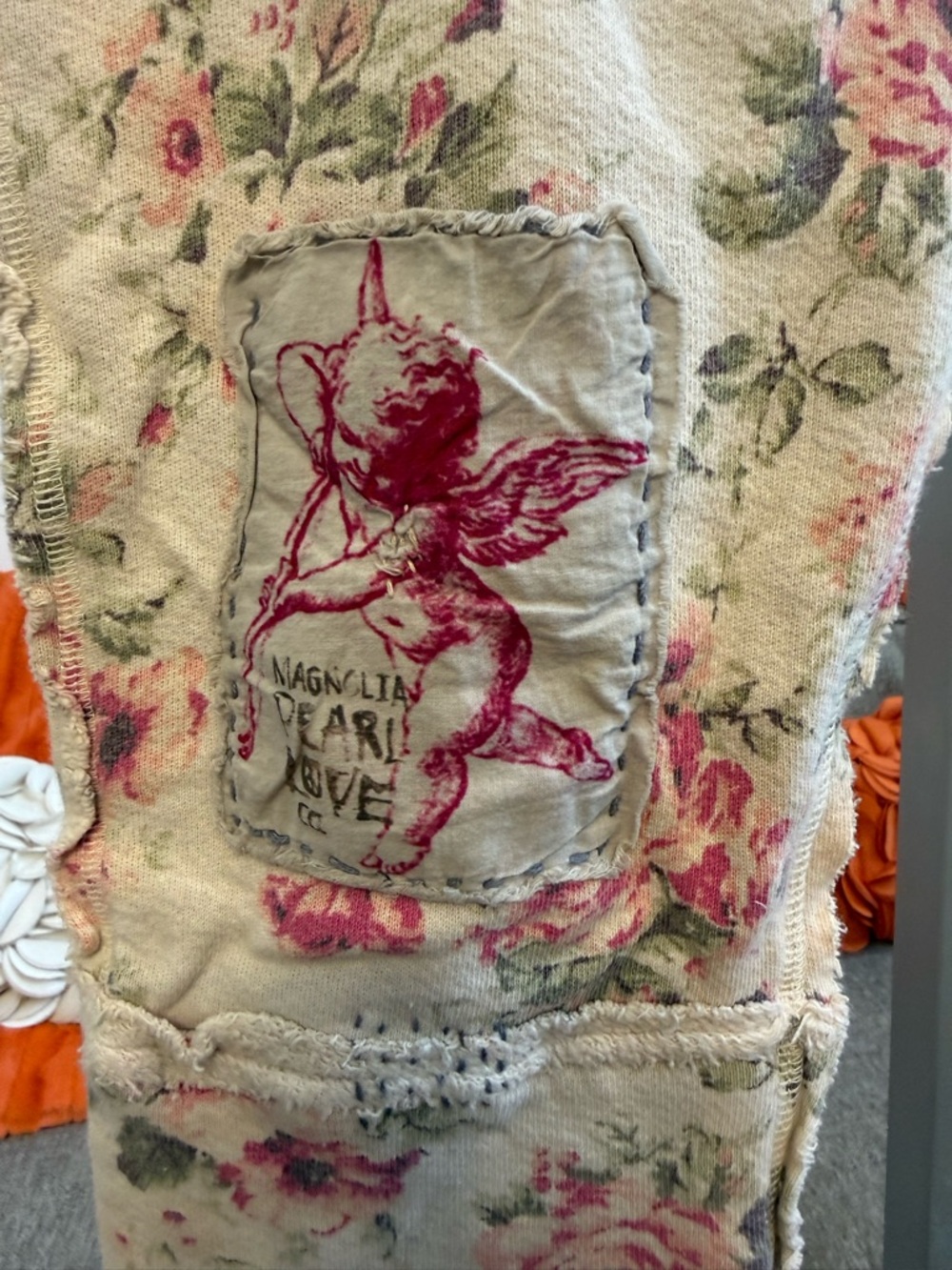 ❣️🆕Magnolia Pearl Floral Underjohns Pants Bird Appliqué Cupid Rose One Size❣️ - Picture 5 of 11